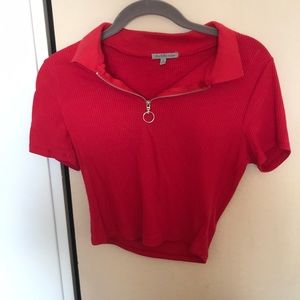 Red Crop Top